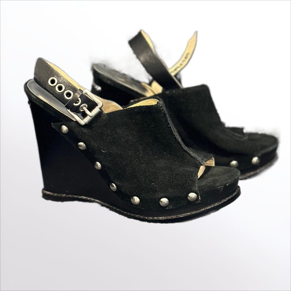 Women's Michael Kors Black Wedge Shoes